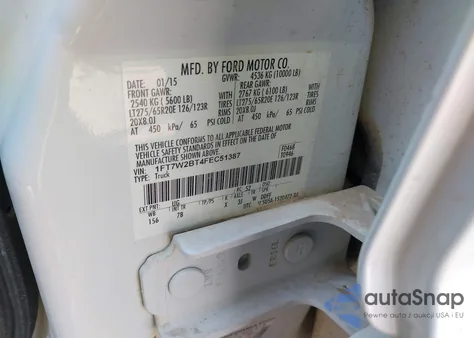 2015 Ford F-250 Lariat from USA, damaged, VIN 1FT7W2BT4FEC51387